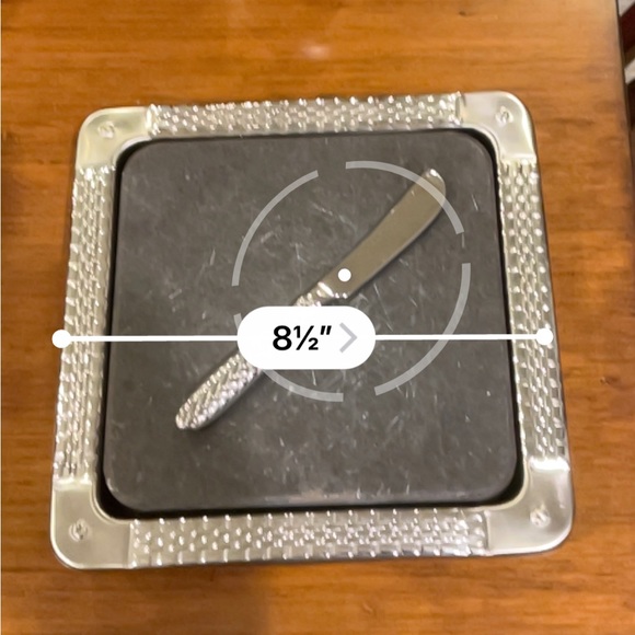 Ralph Lauren Watchband Pattern Cheese Cutting block board with knife vintage - Picture 14 of 14